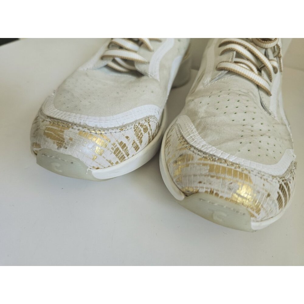 Courser Uno White Luxe Nubuck Leather Lace Up Sneakers Shoes Womens Size 10 40 - Picture 8 of 14